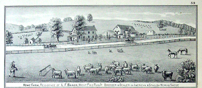 Illustration of L. F. Baker's Farm