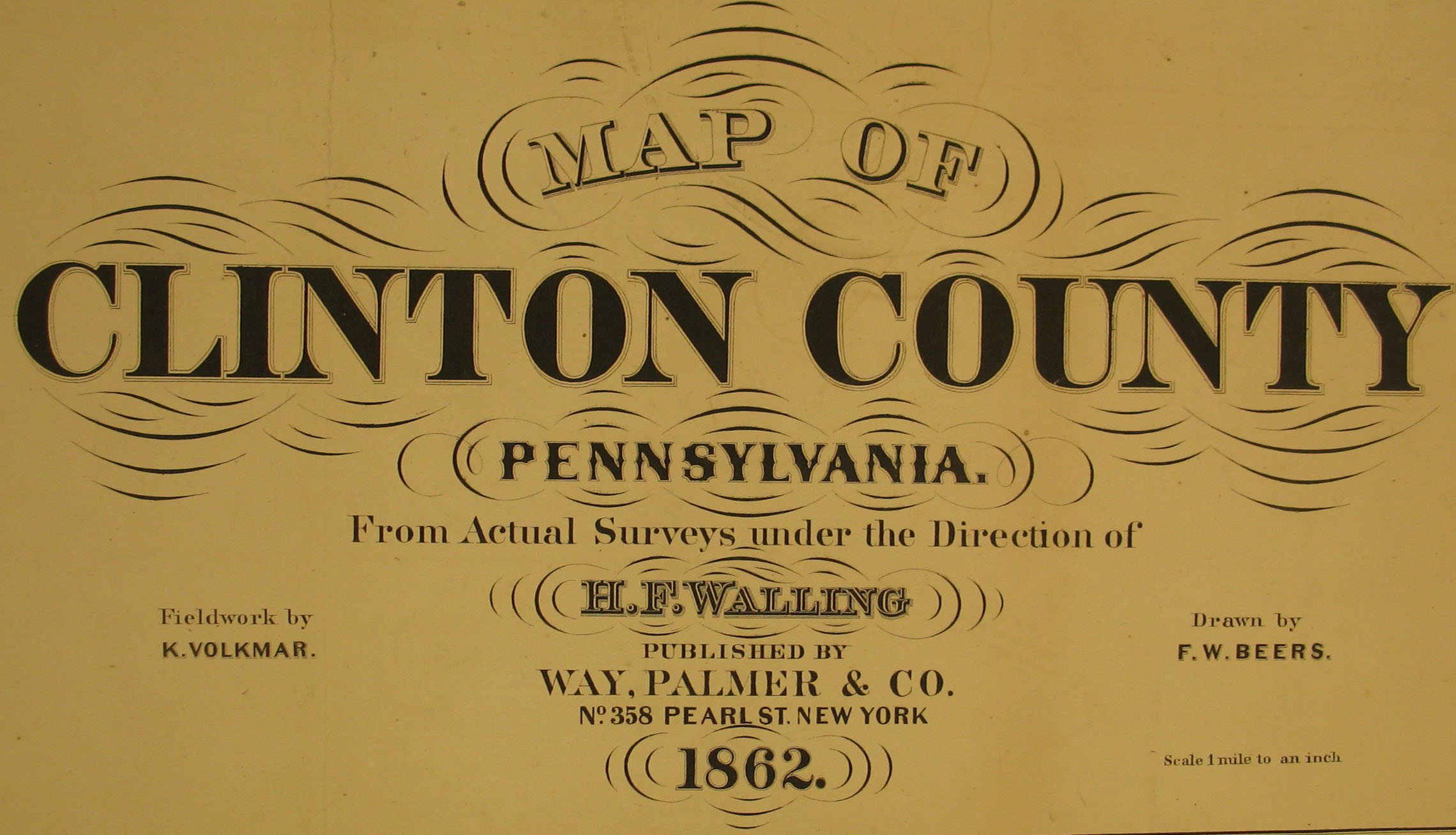 Clinton County Pa Map Clinton County Warrantee Map