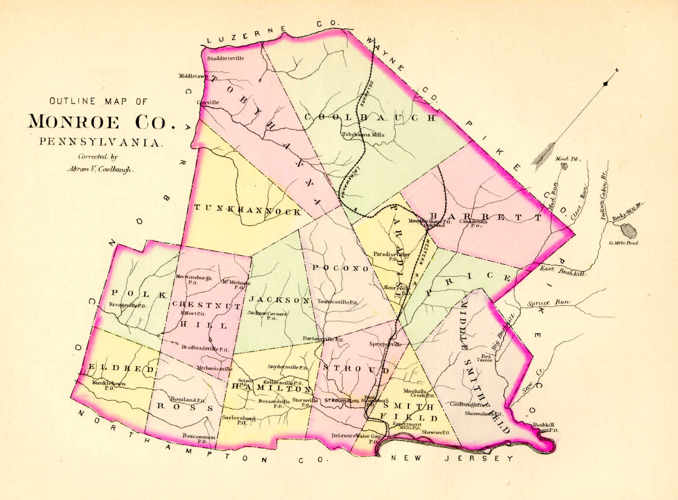 Monroe County Map Pa - Nat Laurie