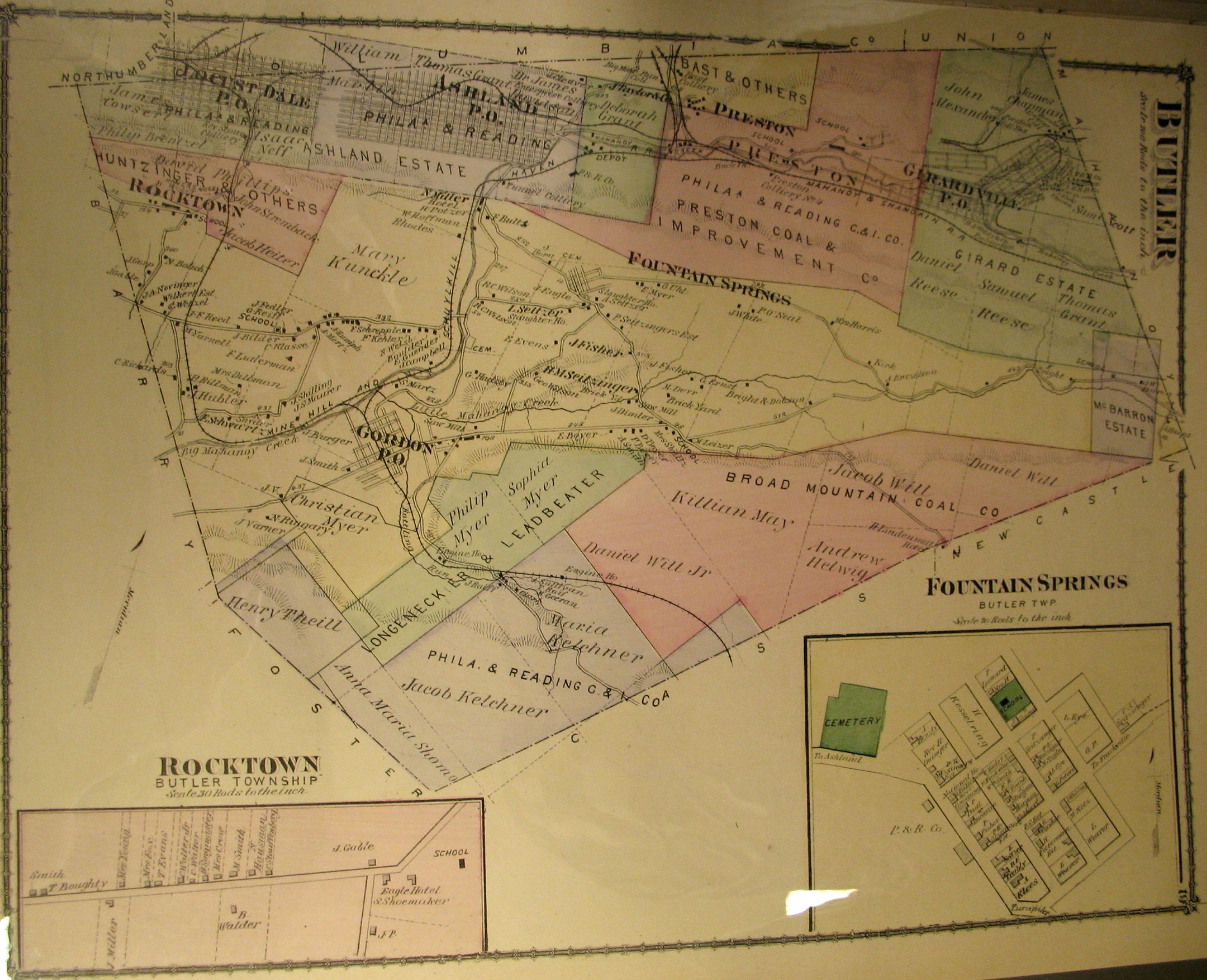 1770 PA MAP Sanatoga Shenandoah Punxsutawney Paoli PENNSYLVANIA HISTORY HUGE 