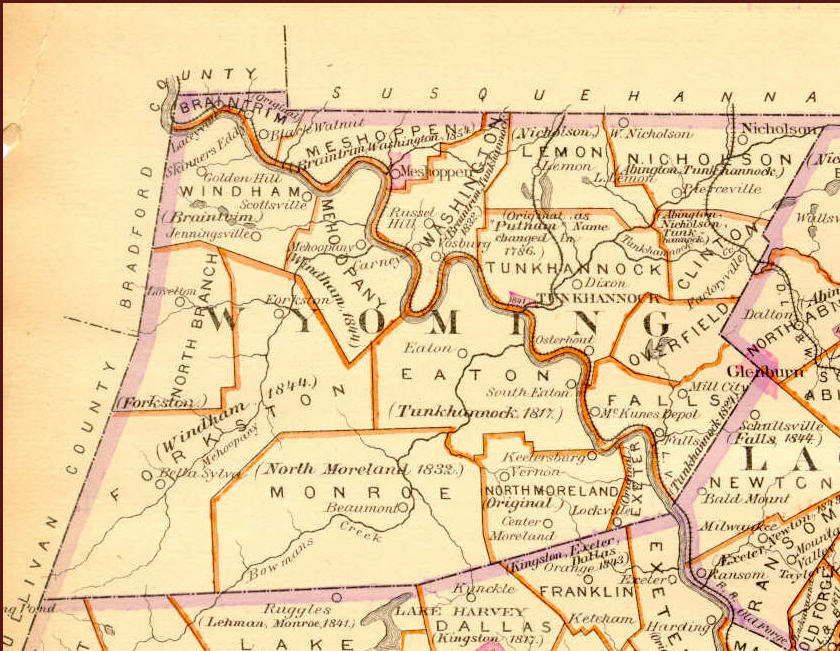 Wyoming County Pa Map Wyoming County Landowner Resources