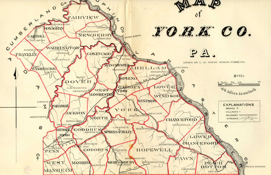 York County Map - Karil Amelina