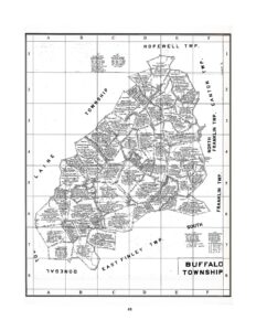 Buffalo Twp., Washington Co. Warrantee Map with grid