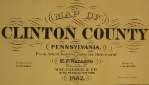 Landowner Map of Clinton County, 1862