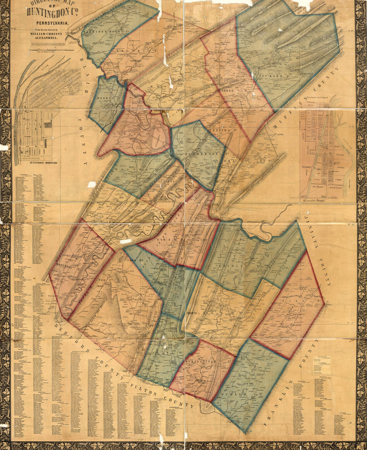 Huntingdon County Ancestor Tracks   HuntingdonCo Smaller 1254x1536 