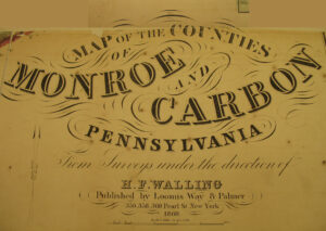 Monroe and Carbon, 1860 Wall Map